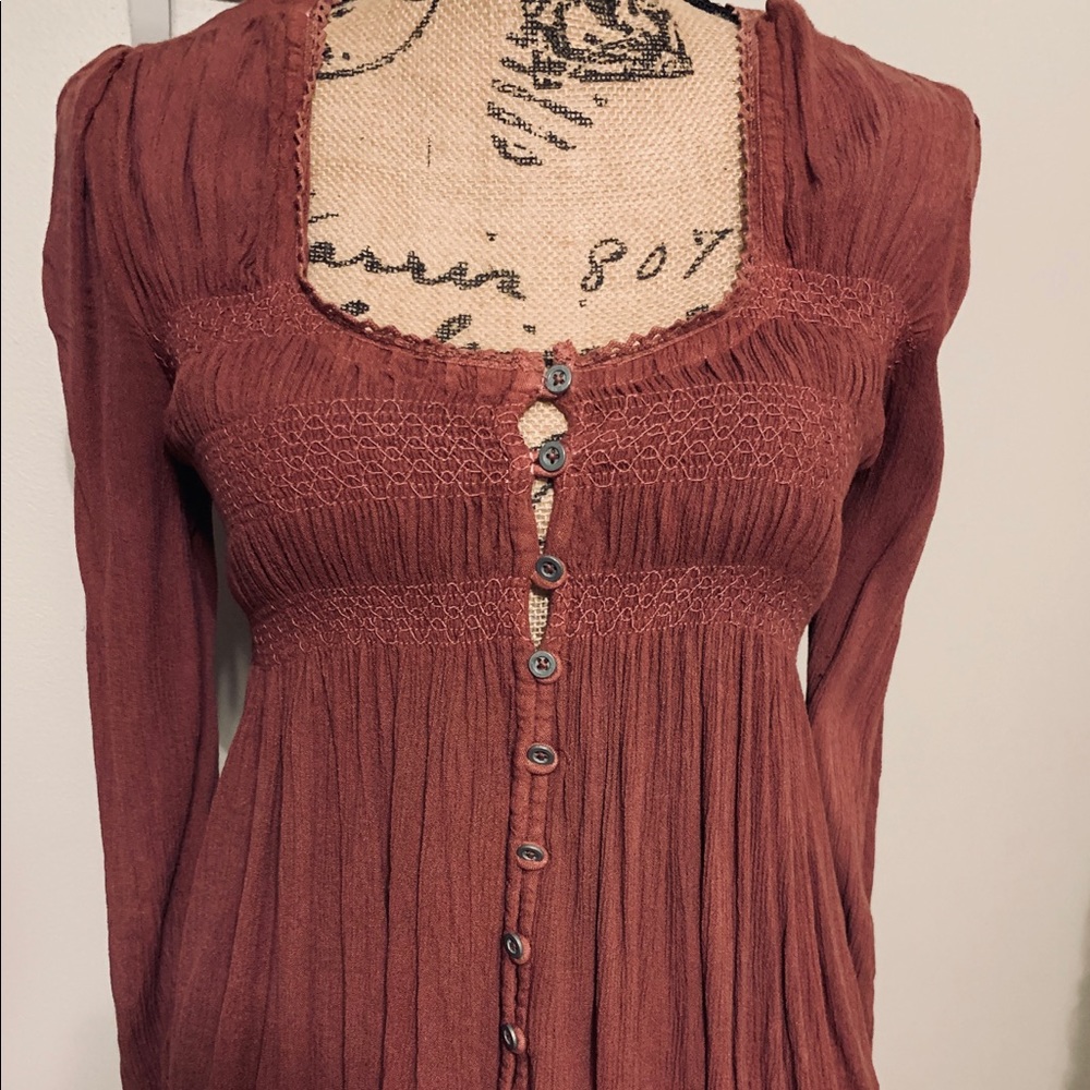 Free People Peasant Blouse